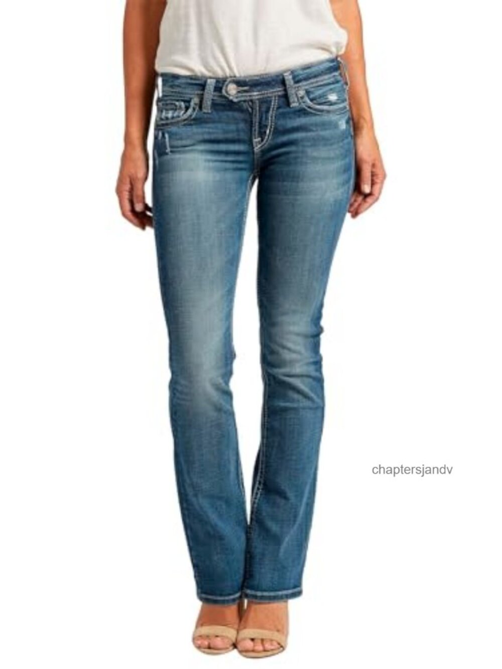 Silver Jeans Co. Tuesday Low Rise Slim Bootcut Jeans